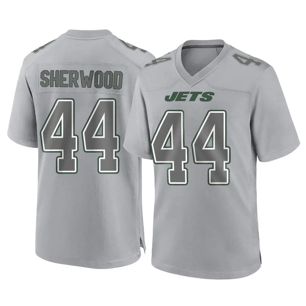 Vanessashop NY.Jets #44 Jamien Sherwood Player Gray Limited Atmosphere Fashion Home Game Stitched Jerseys