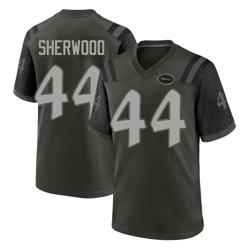 Vanessashop NY.Jets #44 Jamien Sherwood Player Green 2025 Rivalries Collection Home Game Stitched Jerseys