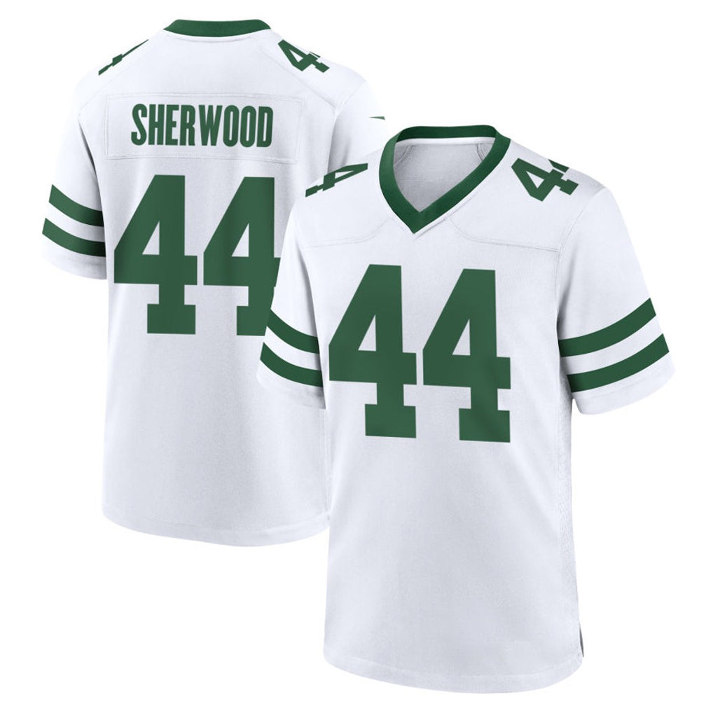 Vanessashop NY.Jets #44 Jamien Sherwood Player White Legacy Home Game Stitched Jerseys