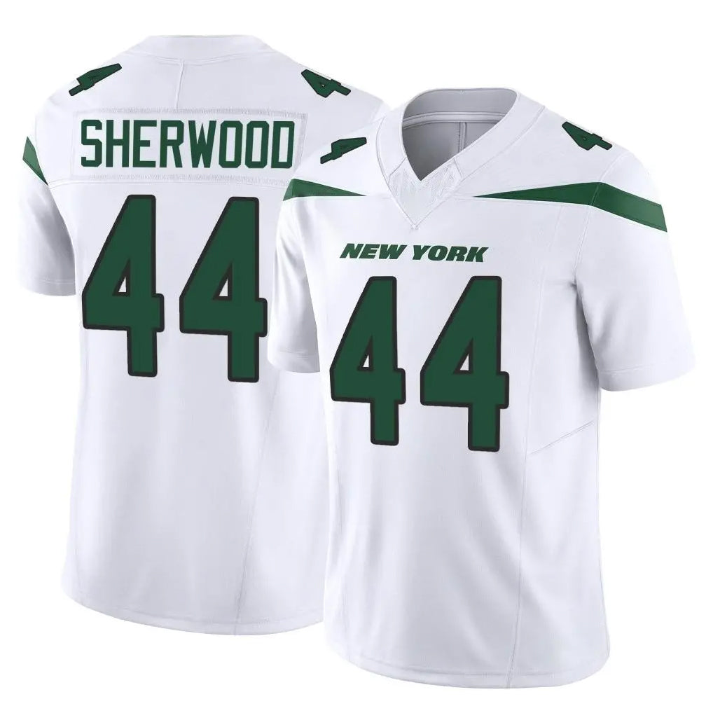 Vanessashop NY.Jets #44 Jamien Sherwood Player White Limited Vapor F.U.S.E. Home Game Stitched Jerseys