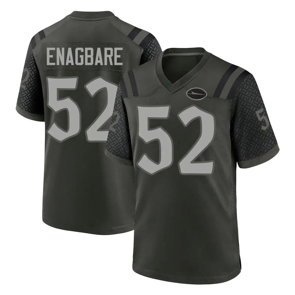Vanessashop NY.Jets #52 Kingsley Enagbare Player Green 2025 Rivalries Collection Home Game Stitched Jerseys