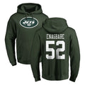 Vanessashop NY.Jets #52 Kingsley Enagbare Player Green LOGO Pullover Hoodies Limited Game Stitched Jerseys