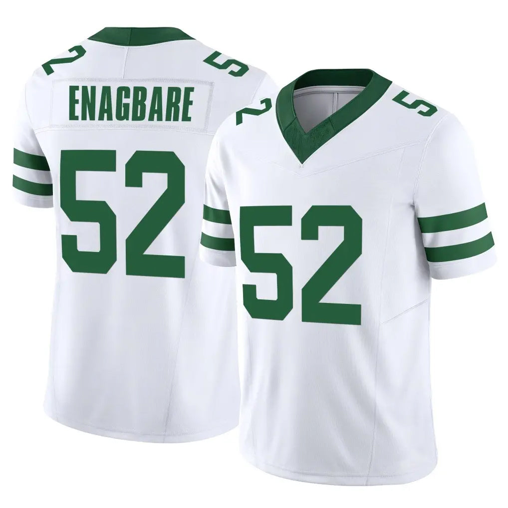 Vanessashop NY.Jets #52 Kingsley Enagbare Player White Legacy Limited Vapor F.U.S.E. Home Game Stitched Jerseys