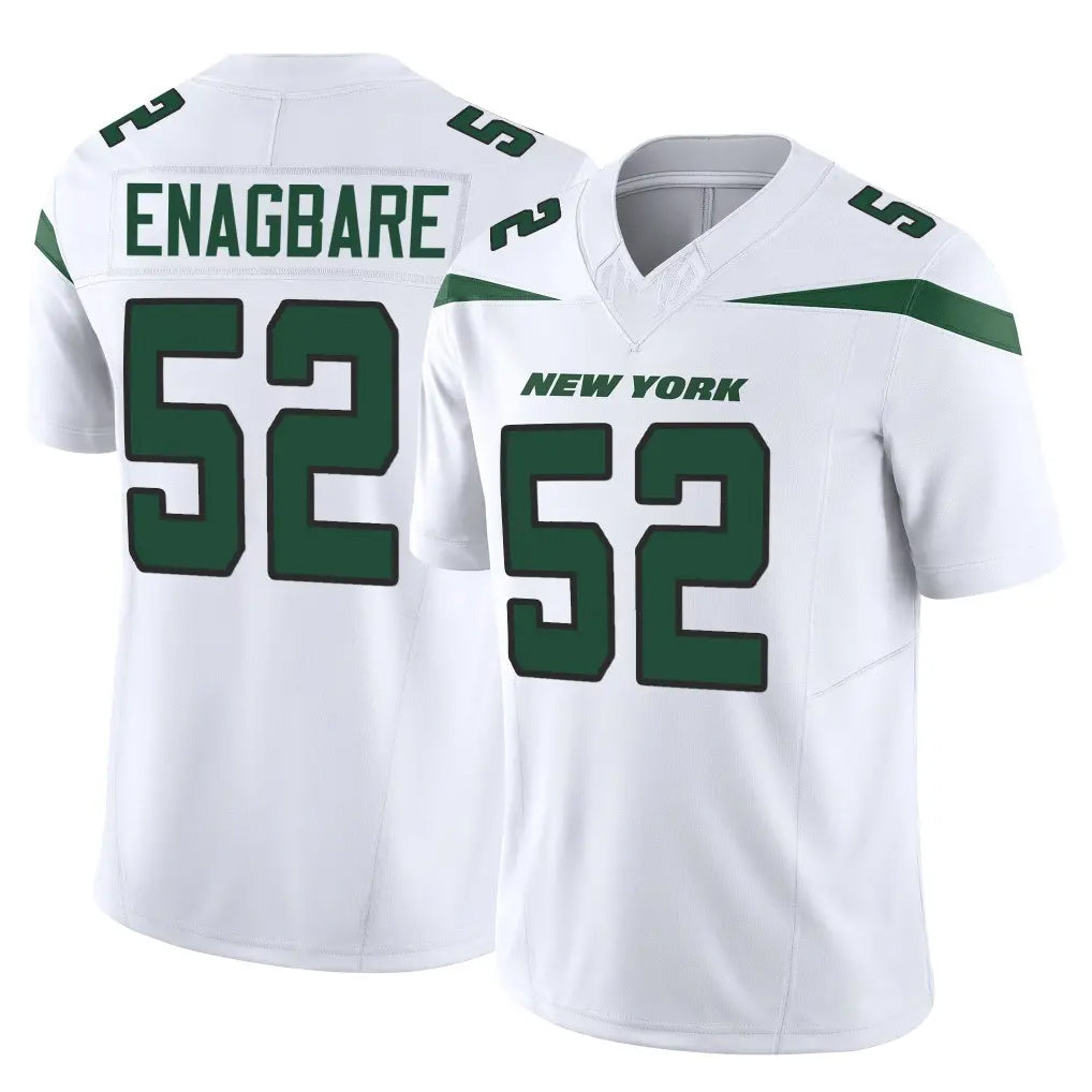 Vanessashop NY.Jets #52 Kingsley Enagbare Player White Limited Vapor F.U.S.E. Home Game Stitched Jerseys