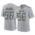 Vanessashop NY.Jets #56 Demario Davis Player Gray Limited Atmosphere Fashion Home Game Stitched Jerseys