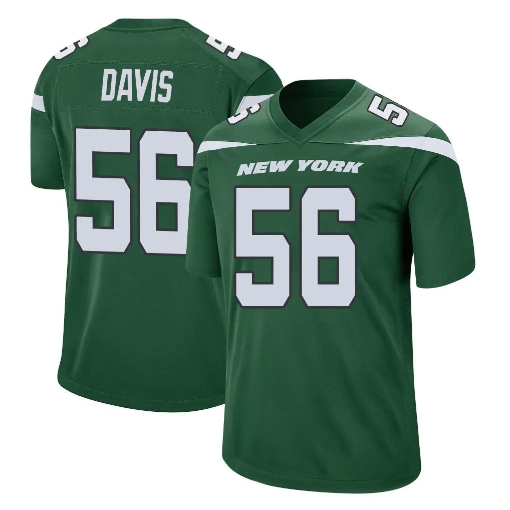 Vanessashop NY.Jets #56 Demario Davis Player Green Home Game Stitched Jerseys