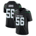 Vanessashop NY.Jets #56 Demario Davis Player Stealth Black Limited Vapor Home Game Stitched Jerseys