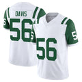 Vanessashop NY.Jets #56 Demario Davis Player White Limited Classic Vapor F.U.S.E. Home Game Stitched Jerseys