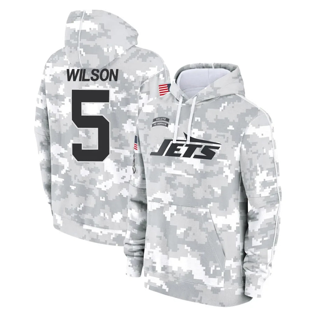 Vanessashop NY.Jets #5 Garrett Wilson Player Arctic Camo Salute to Service Pullover Hoodies Limited Game Stitched Jerseys