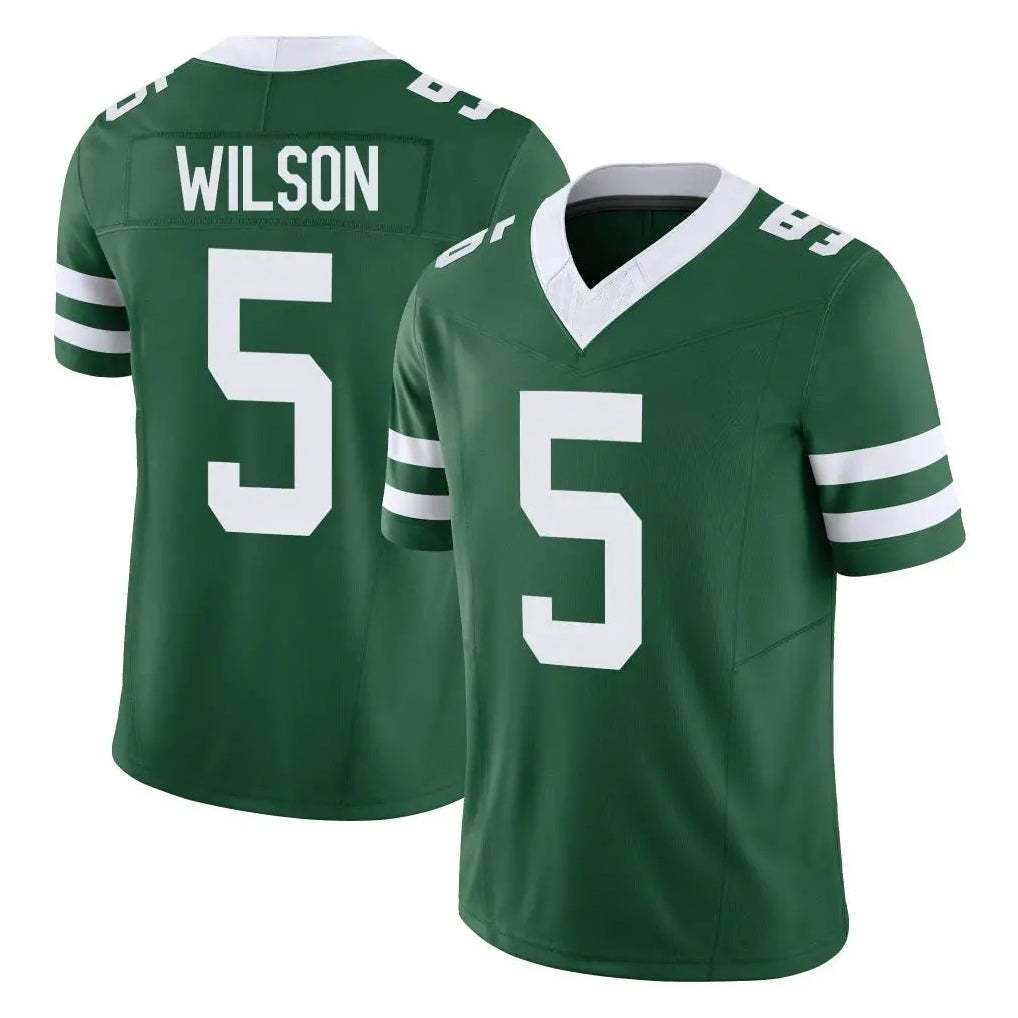 Vanessashop NY.Jets #5 Garrett Wilson Player Green Legacy Limited Vapor F.U.S.E. Home Game Stitched Jerseys