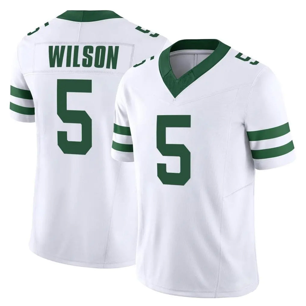 Vanessashop NY.Jets #5 Garrett Wilson Player White Legacy Limited Vapor F.U.S.E. Home Game Stitched Jerseys