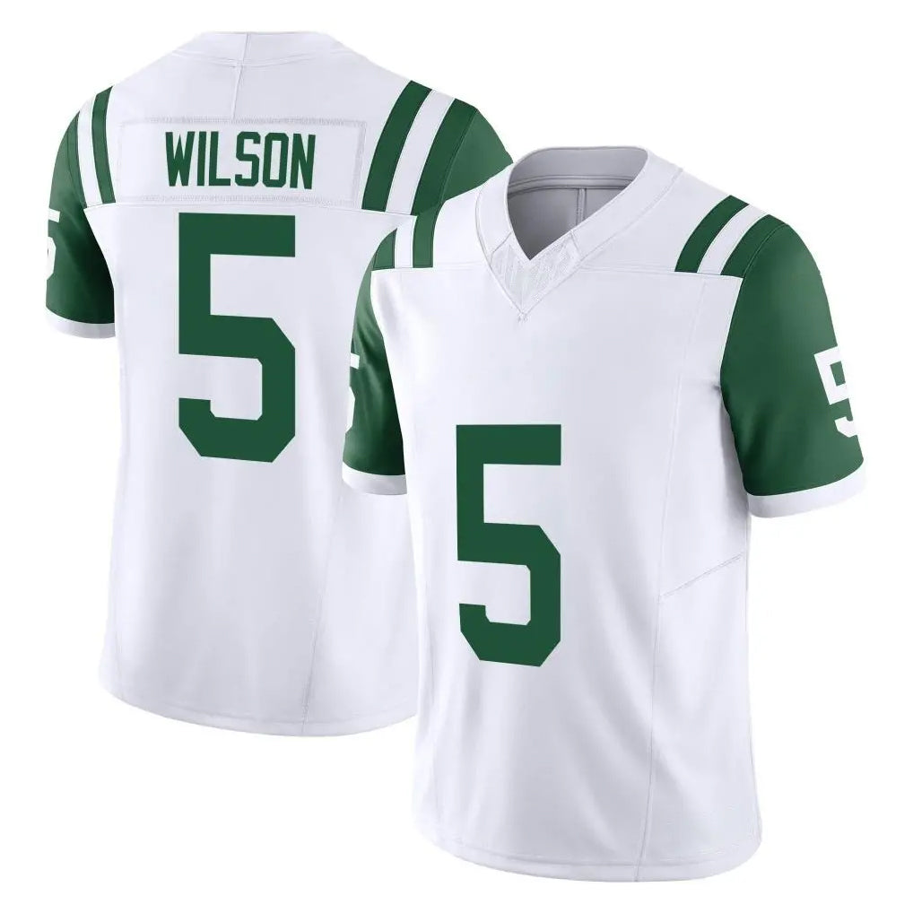Vanessashop NY.Jets #5 Garrett Wilson Player White Limited Classic Vapor F.U.S.E. Home Game Stitched Jerseys