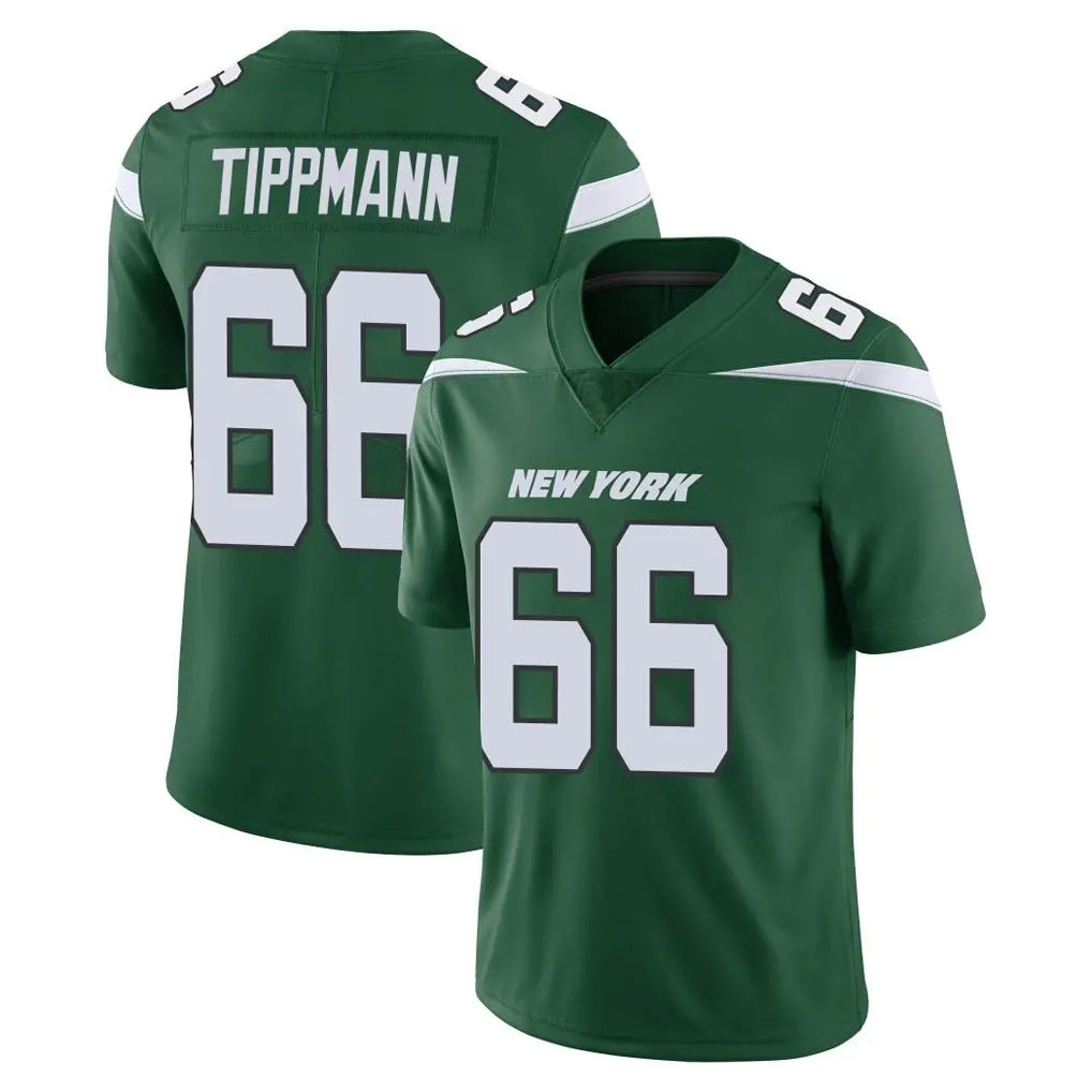 Vanessashop NY.Jets #66 Joe Tippmann Player Green Limited Vapor Home Game Stitched Jerseys