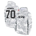 Vanessashop NY.Jets #70 Armand Membou Player Arctic Camo Salute to Service Pullover Hoodies Limited Game Stitched Jerseys