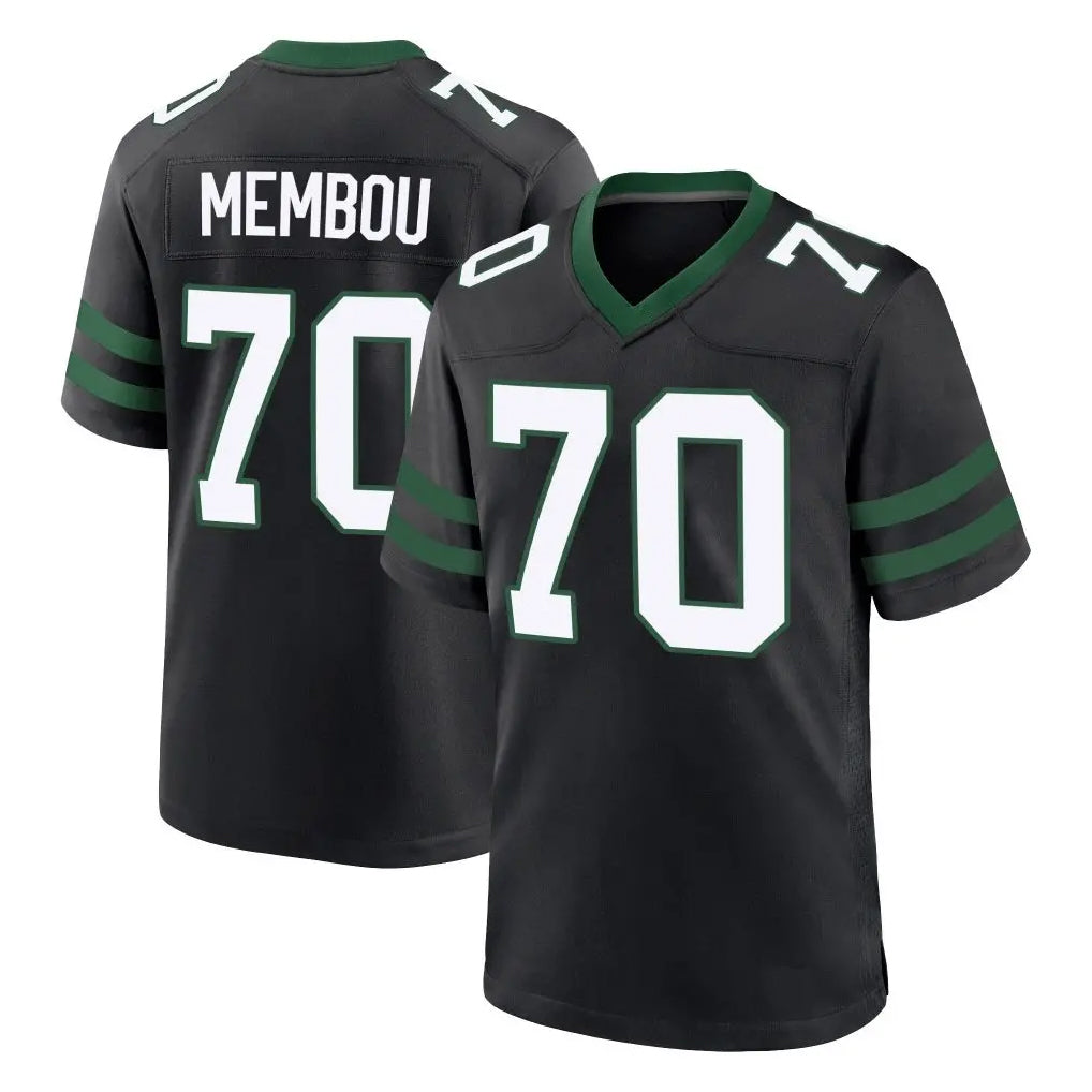 Vanessashop NY.Jets #70 Armand Membou Player Black Legacy Home Game Stitched Jerseys