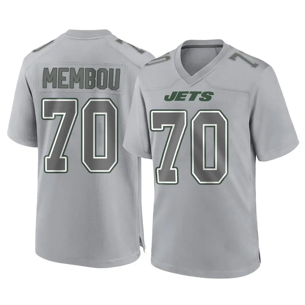 Vanessashop NY.Jets #70 Armand Membou Player Gray Limited Atmosphere Fashion Home Game Stitched Jerseys