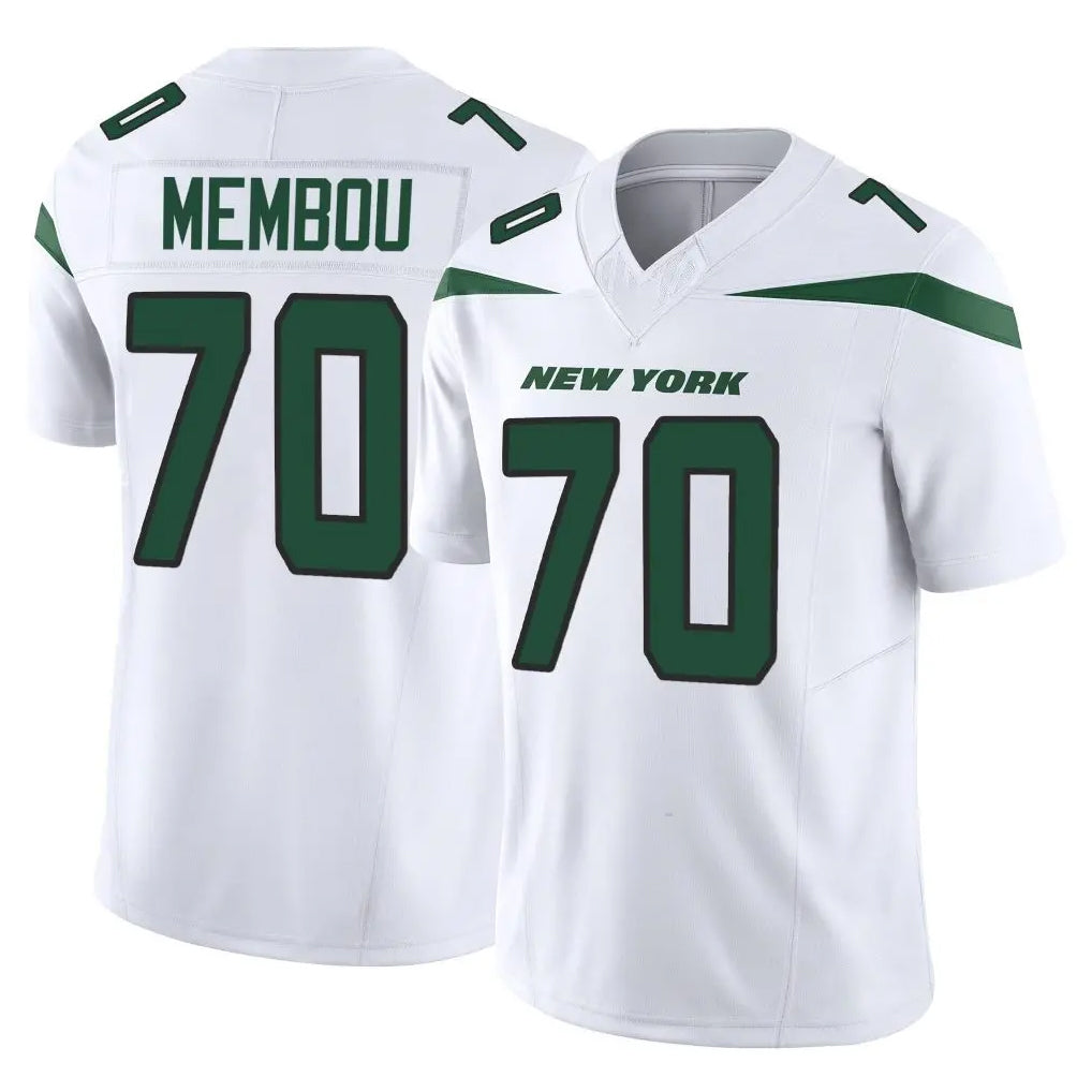 Vanessashop NY.Jets #70 Armand Membou Player White Limited Vapor F.U.S.E. Home Game Stitched Jerseys