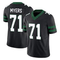 Vanessashop NY.Jets #71 Josh Myers Player Black Limited Legacy Vapor F.U.S.E. Home Game Stitched Jerseys