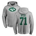 Vanessashop NY.Jets #71 Josh Myers Player Gray LOGO Pullover Hoodies Limited Game Stitched Jerseys