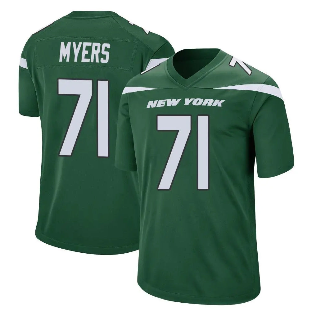 Vanessashop NY.Jets #71 Josh Myers Player Green Home Game Stitched Jerseys