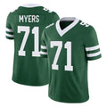 Vanessashop NY.Jets #71 Josh Myers Player Green Legacy Limited Vapor F.U.S.E. Home Game Stitched Jerseys
