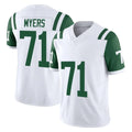Vanessashop NY.Jets #71 Josh Myers Player White Limited Classic Vapor F.U.S.E. Home Game Stitched Jerseys