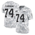 Vanessashop NY.Jets #74 Olu Fashanu Player Arctic Camo Salute to Service Limited Game Stitched Jerseys