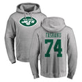 Vanessashop NY.Jets #74 Olu Fashanu Player Gray LOGO Pullover Hoodies Limited Game Stitched Jerseys