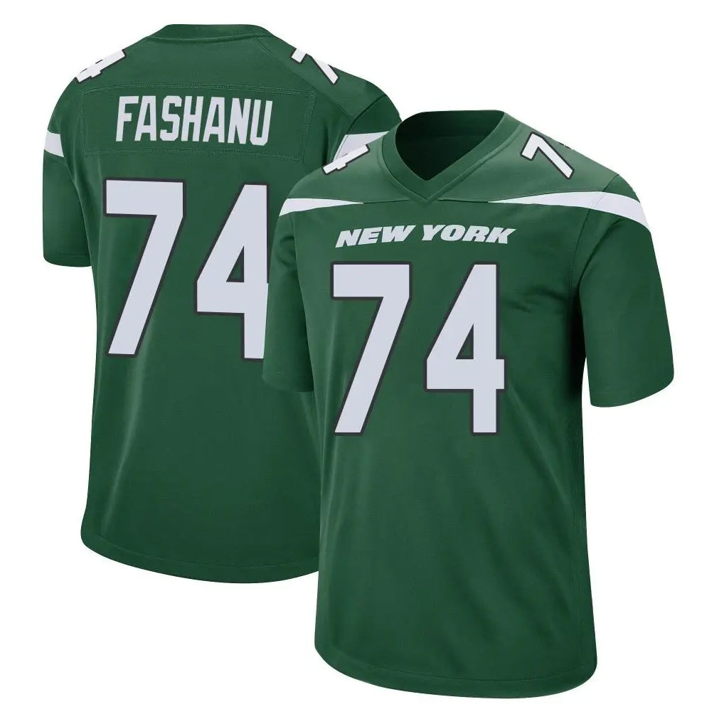 Vanessashop NY.Jets #74 Olu Fashanu Player Green Home Game Stitched Jerseys
