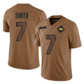 Vanessashop NY.Jets #7 Geno Smith Player Brown Salute To Service Limited Stitched Jerseys