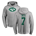 Vanessashop NY.Jets #7 Geno Smith Player Gray LOGO Pullover Hoodies Limited Game Stitched Jerseys