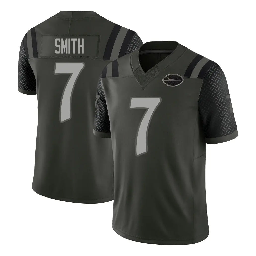 Vanessashop NY.Jets #7 Geno Smith Player Green Limited 2025 Rivalries Collection Home Game Stitched Jerseys