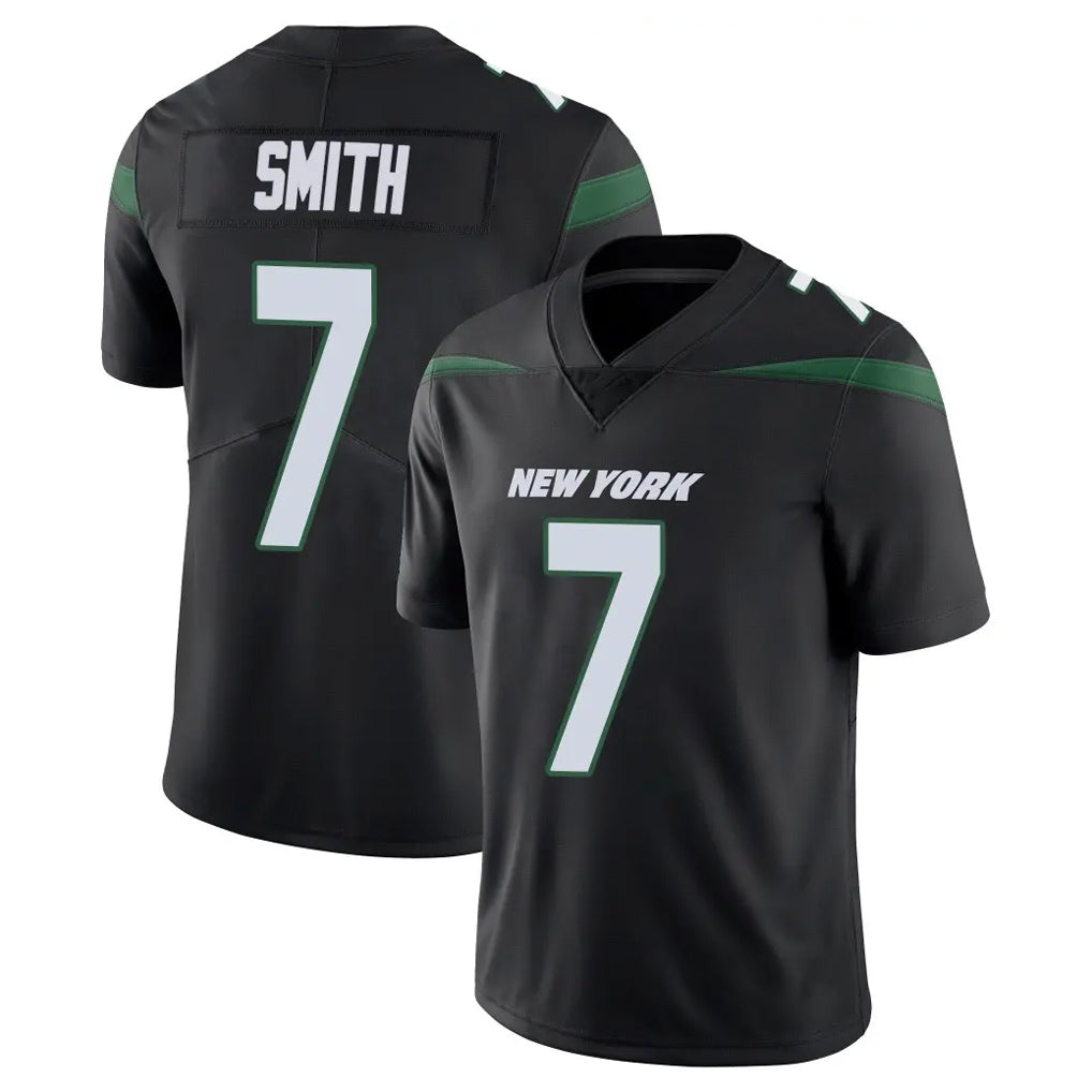 Vanessashop NY.Jets #7 Geno Smith Player Stealth Black Limited Vapor Home Game Stitched Jerseys