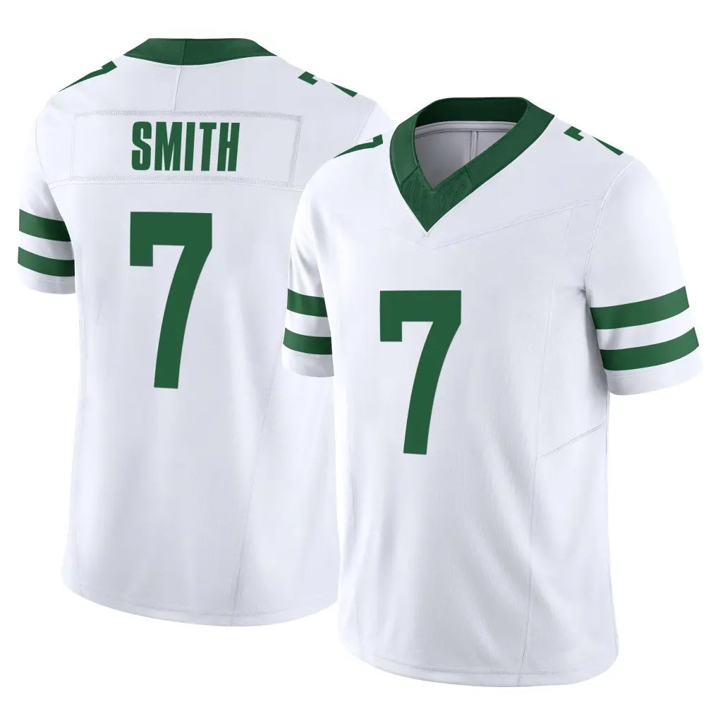 Vanessashop NY.Jets #7 Geno Smith Player White Legacy Limited Vapor F.U.S.E. Home Game Stitched Jerseys