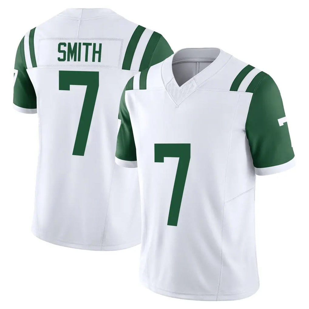 Vanessashop NY.Jets #7 Geno Smith Player White Limited Classic Vapor F.U.S.E. Home Game Stitched Jerseys