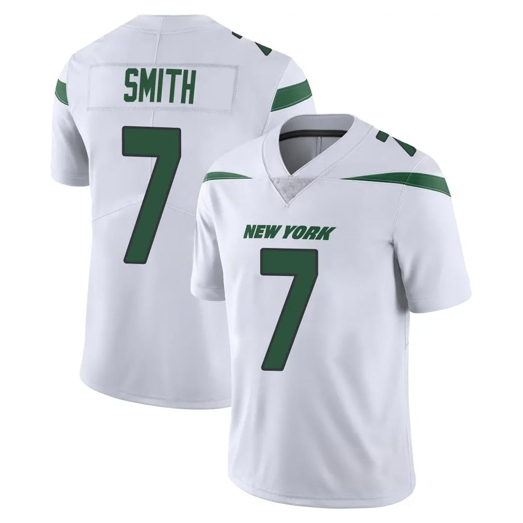 Vanessashop NY.Jets #7 Geno Smith Player White Spotlight Limited Vapor Home Game Stitched Jerseys
