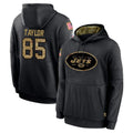 Vanessashop NY.Jets #85 Mason Taylor Player Black Salute to Service Hoodies Limited Game Stitched Jerseys