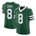 Vanessashop NY.Jets #8 Andre Cisco Player Green Legacy Limited Vapor F.U.S.E. Home Game Stitched Jerseys