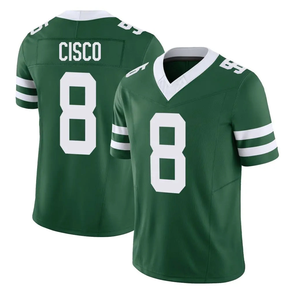 Vanessashop NY.Jets #8 Andre Cisco Player Green Legacy Limited Vapor F.U.S.E. Home Game Stitched Jerseys
