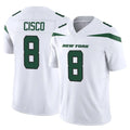 Vanessashop NY.Jets #8 Andre Cisco Player White Limited Vapor F.U.S.E. Home Game Stitched Jerseys