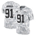 Vanessashop NY.Jets #91 Jowon Briggs Player Arctic Camo Salute to Service Limited Game Stitched Jerseys