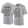 Vanessashop NY.Jets #91 Jowon Briggs Player Gray Limited Atmosphere Fashion Home Game Stitched Jerseys