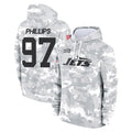 Vanessashop NY.Jets #97 Harrison Phillips Player Arctic Camo Salute to Service Pullover Hoodies Limited Game Stitched Jerseys