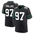 Vanessashop NY.Jets #97 Harrison Phillips Player Black Legacy Home Game Stitched Jerseys