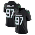 Vanessashop NY.Jets #97 Harrison Phillips Player Stealth Black Limited Vapor Home Game Stitched Jerseys