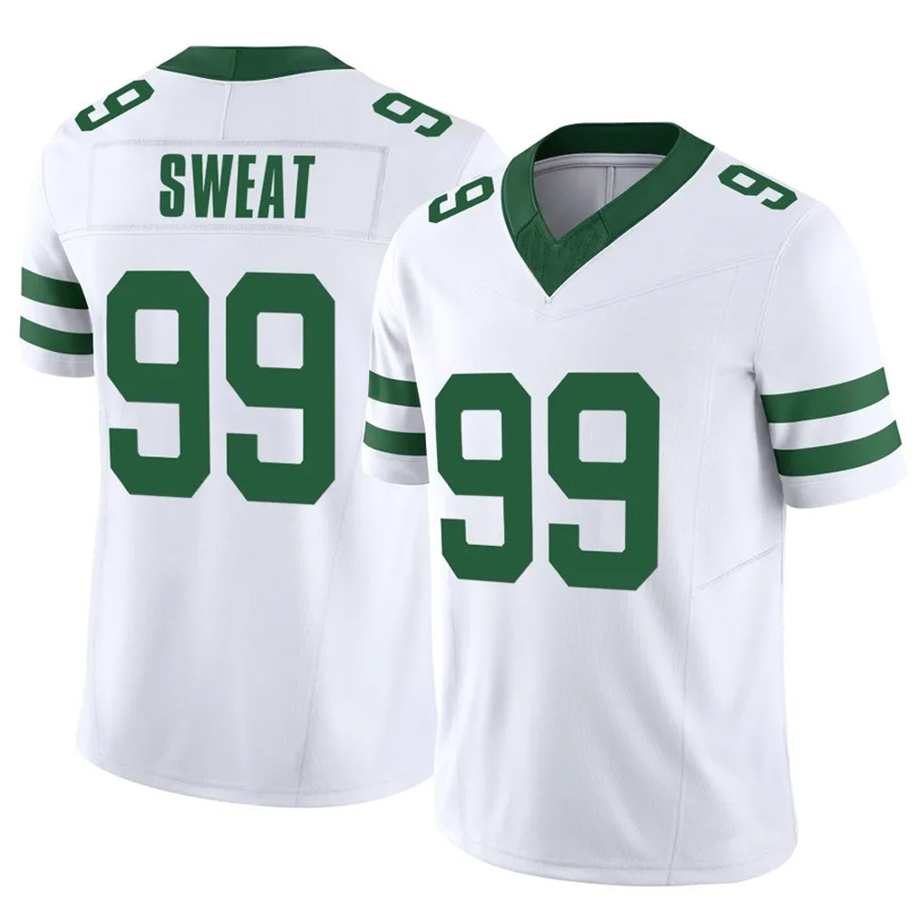 Vanessashop NY.Jets #99 T'Vondre Sweat Player White Legacy Limited Vapor F.U.S.E. Home Game Stitched Jerseys