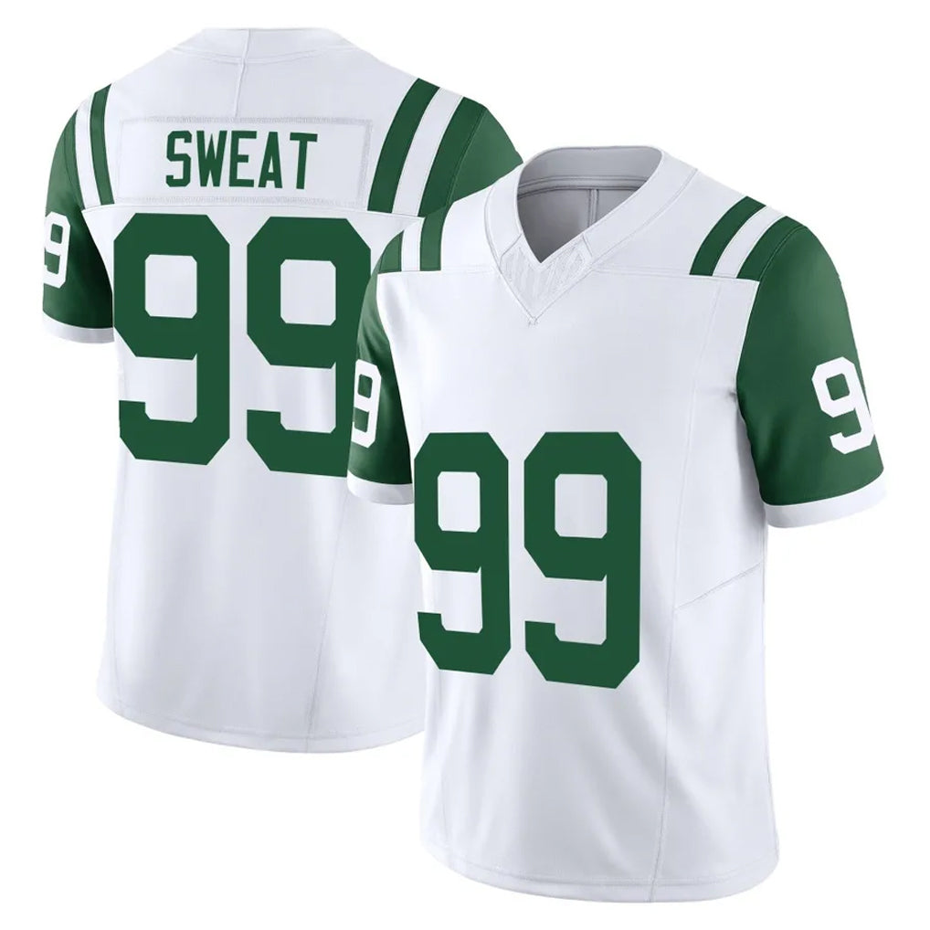 Vanessashop NY.Jets #99 T'Vondre Sweat Player White Limited Classic Vapor F.U.S.E. Home Game Stitched Jerseys