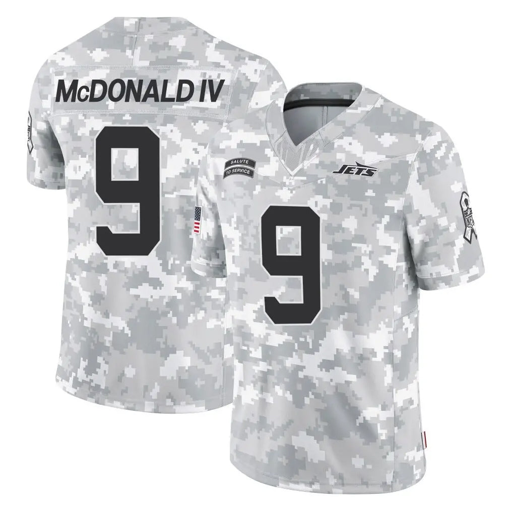 Vanessashop NY.Jets #9 Will McDonald IV Player Arctic Camo Salute to Service Limited Game Stitched Jerseys
