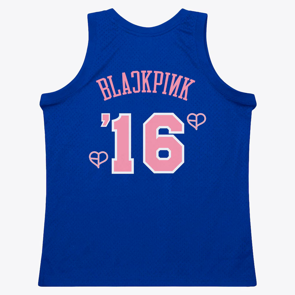 Vanessashop NY.Knicks Mitchell & Ness x BLACKPINK Blue Hardwood Classics Swingman Jerseys - Limited Edition