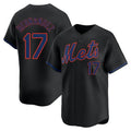 Vanessashop NY.Mets #17 Keith Hernandez Player Black Alternate Home Limited Stitched Jerseys